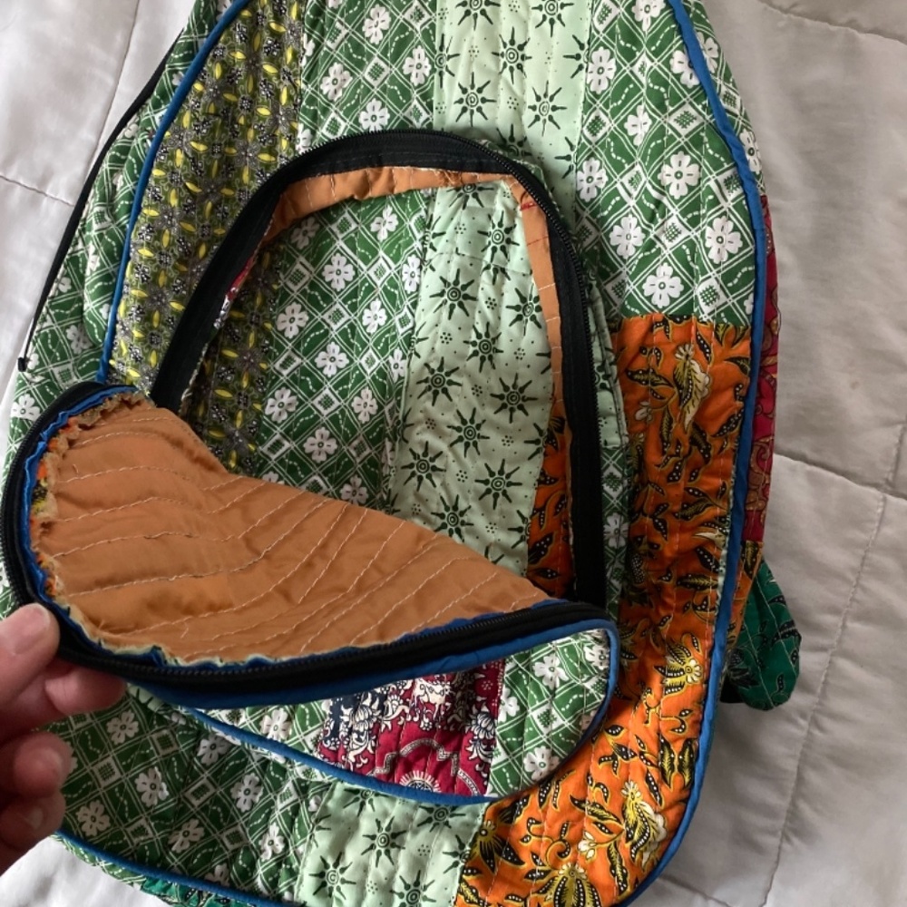🧚🏼‍♂️SOLD🧚🏼‍♂️Patchwork Backpack - Picture 4 of 8